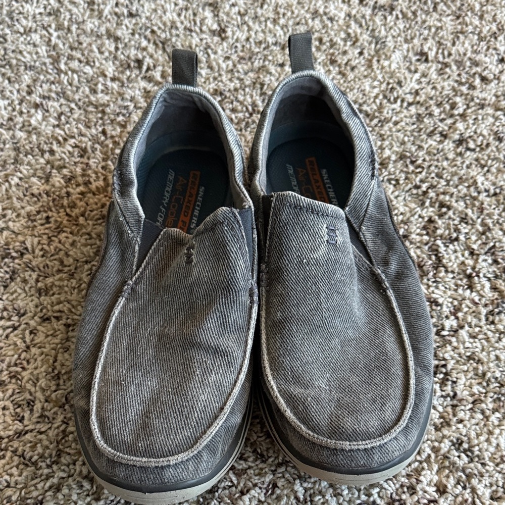Skechers Men's Charcoal Slip-On Loafers